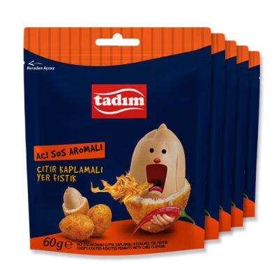 Acı Sos Kaplamalı Yer Fıstığı 5 x 60 gr 5 x 60 gr