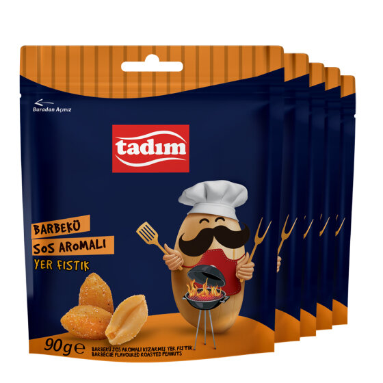 Barbekü Soslu Yer Fıstığı 5 x 90 gr - 1