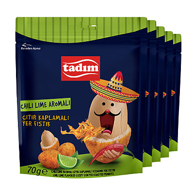 Chili Lime Kaplamalı Yer Fıstığı 5 x 70 gr