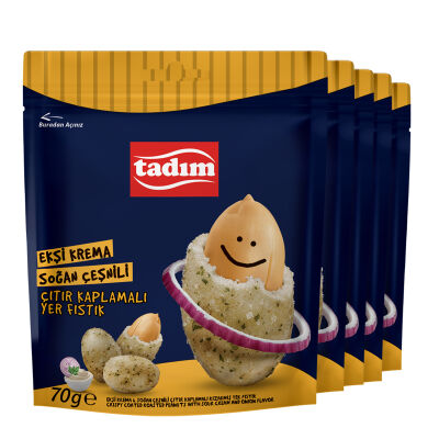 Ekşi Kaplamalı Yer Fıstığı 5 x 70 gr - 
