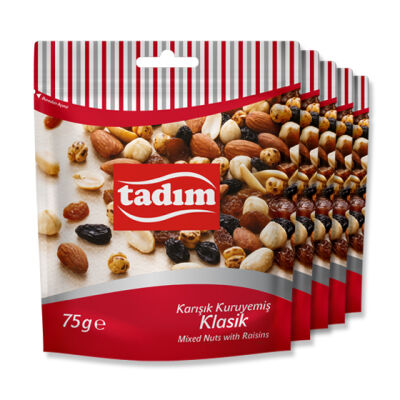 Karışık Kuruyemiş Klasik 5 x 75 gr 5 x 75 gr