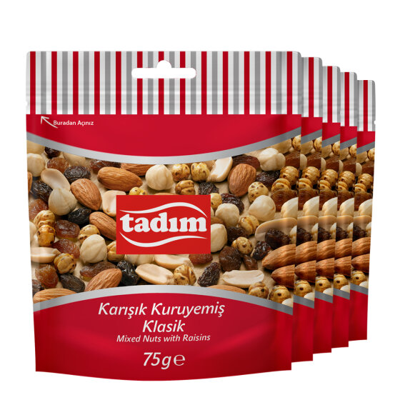 Karışık Kuruyemiş Klasik 5 x 75 gr - 1