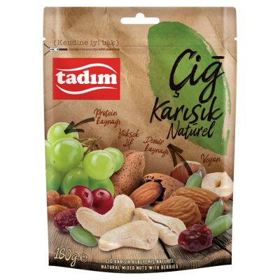Çiğ Karışık Kuruyemiş Naturel 180 gr