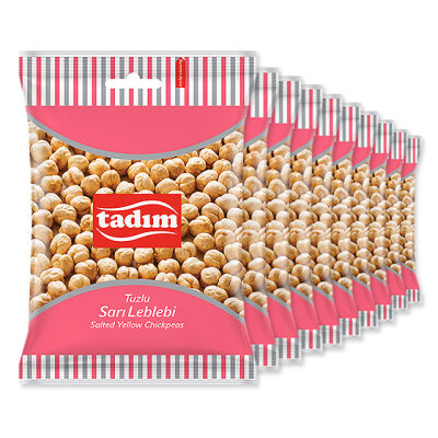 Kavrulmuş Tuzlu Sarı Leblebi 10 x 45 gr 10 x 45 gr