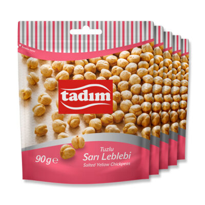 Kavrulmuş Tuzlu Sarı Leblebi 5 x 90 gr 5 x 90 gr