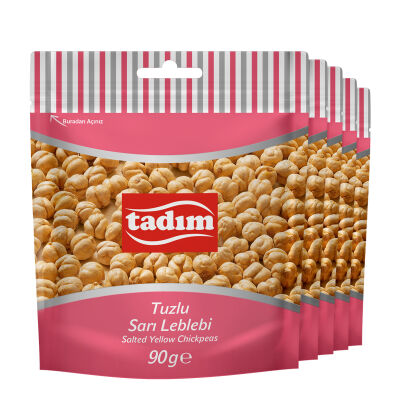 Kavrulmuş Tuzlu Sarı Leblebi 5 x 90 gr 5 x 90 gr