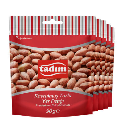 Kavrulmuş Tuzlu Yer Fıstığı 5 x 90 gr 5 x 90 gr