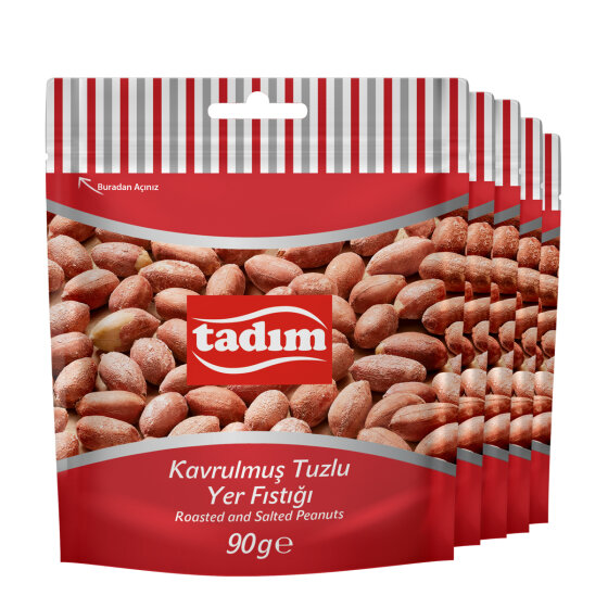 Kavrulmuş Tuzlu Yer Fıstığı 5 x 90 gr - 1